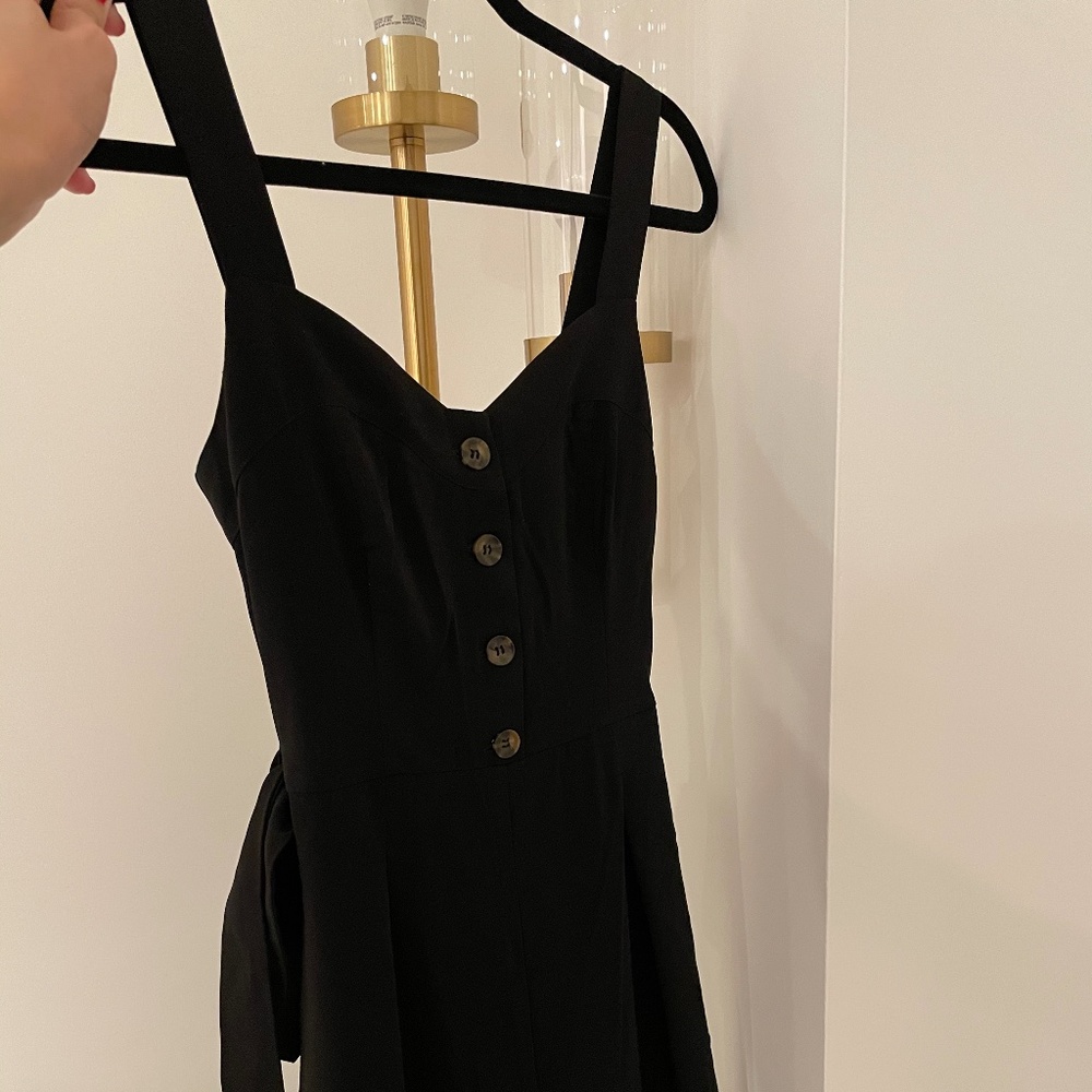 Buttoned Black Jumpsuit
